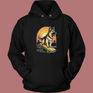 Skateboarding German Shepherd Hoodie Style