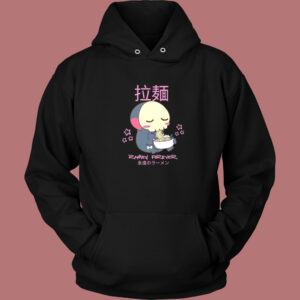 Skeleton Death Eating Ramen Hoodie Style