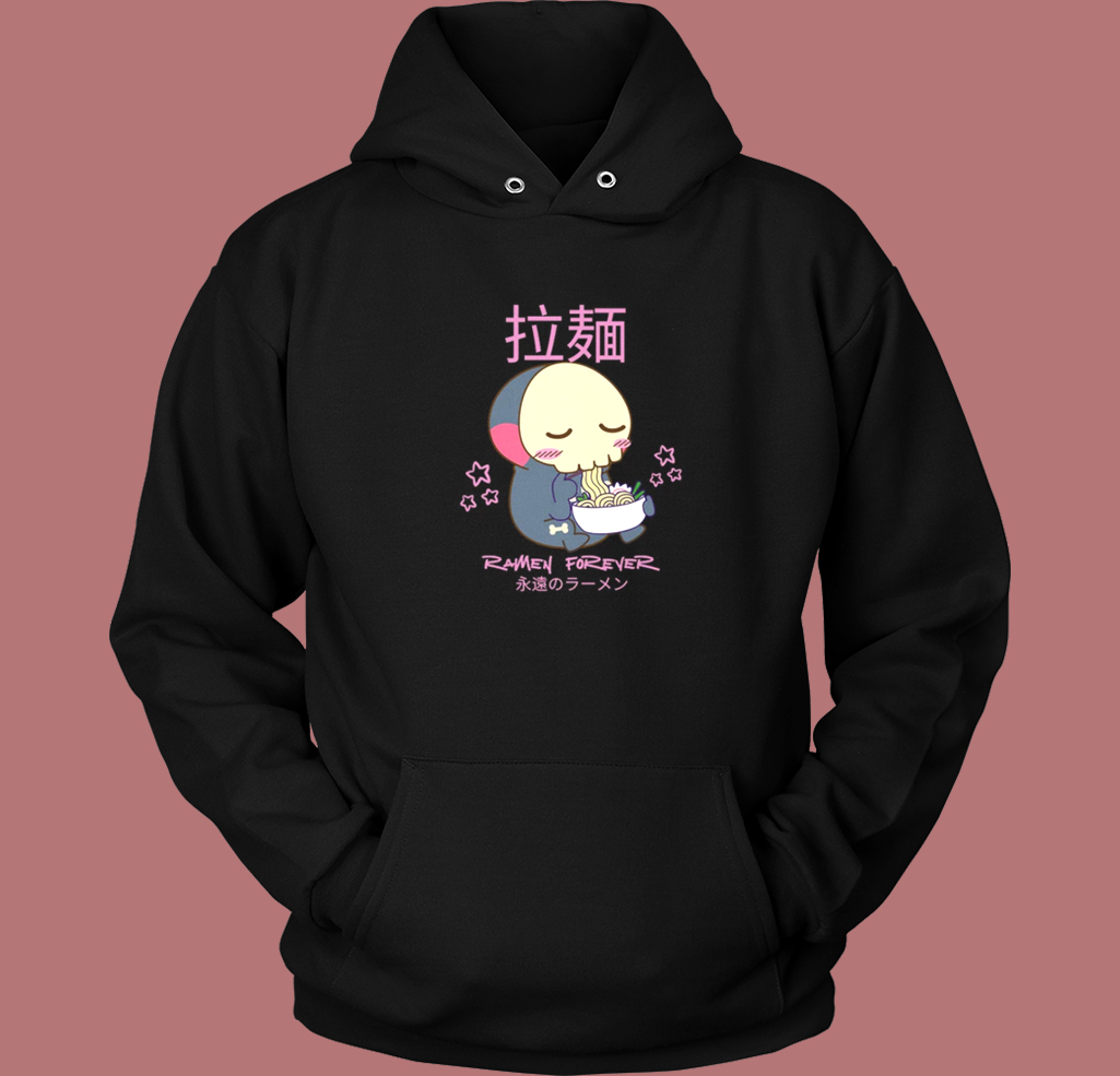 Skeleton Death Eating Ramen Hoodie Style Skeleton Death Eating Ramen Hoodie Style