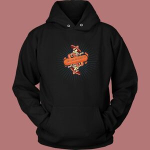 Skeleton Play Guitar Funny Hoodie Style