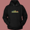 Ski Retro Human Evolution Vintage Hoodie