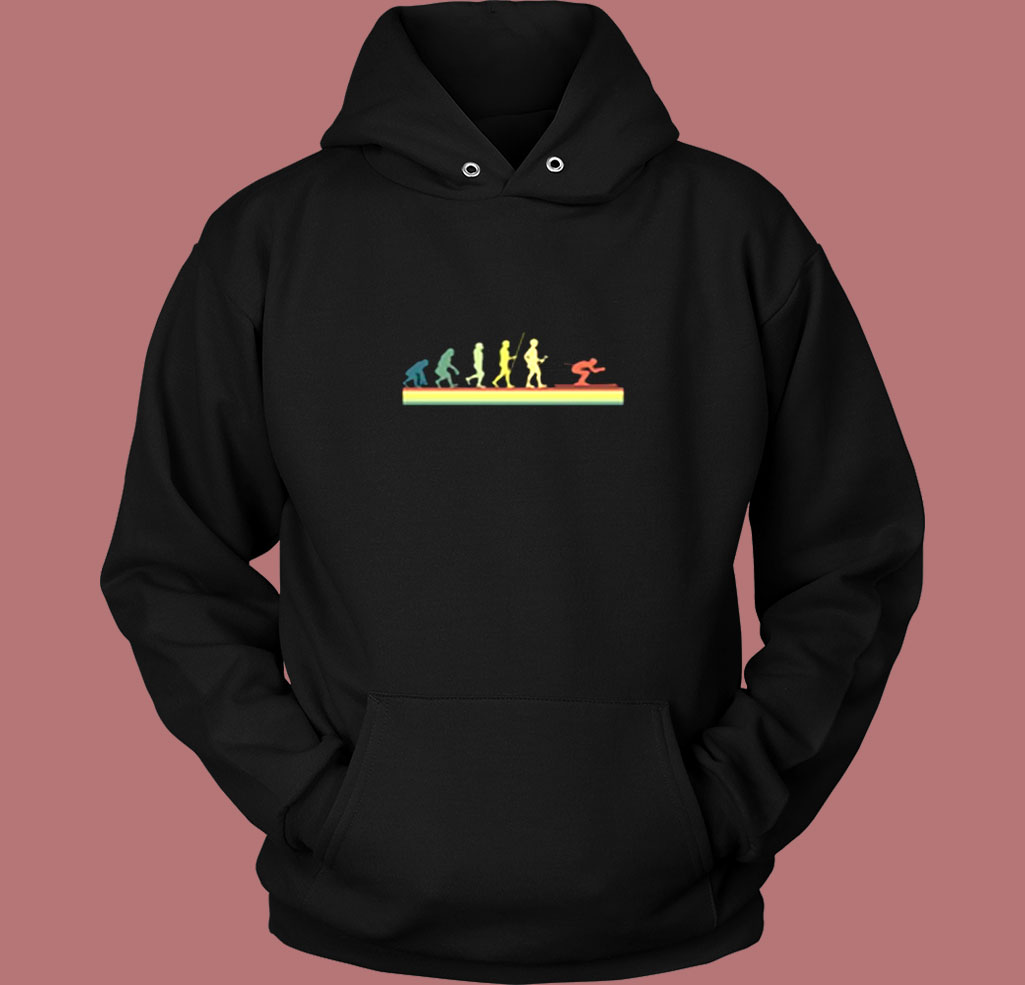 Ski Retro Human Evolution Vintage Hoodie Ski Retro Human Evolution Vintage Hoodie