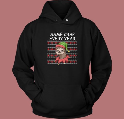 Sloth Santa Hat Christmas Hoodie Style Sloth Santa Hat Christmas Hoodie Style