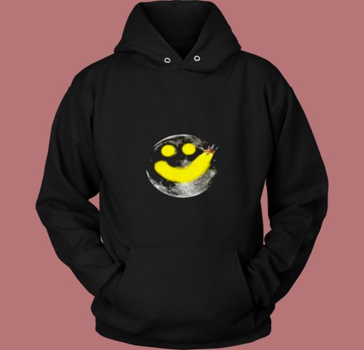 Smiley Face Happy Moon 80s Hoodie Smiley Face Happy Moon 80s Hoodie