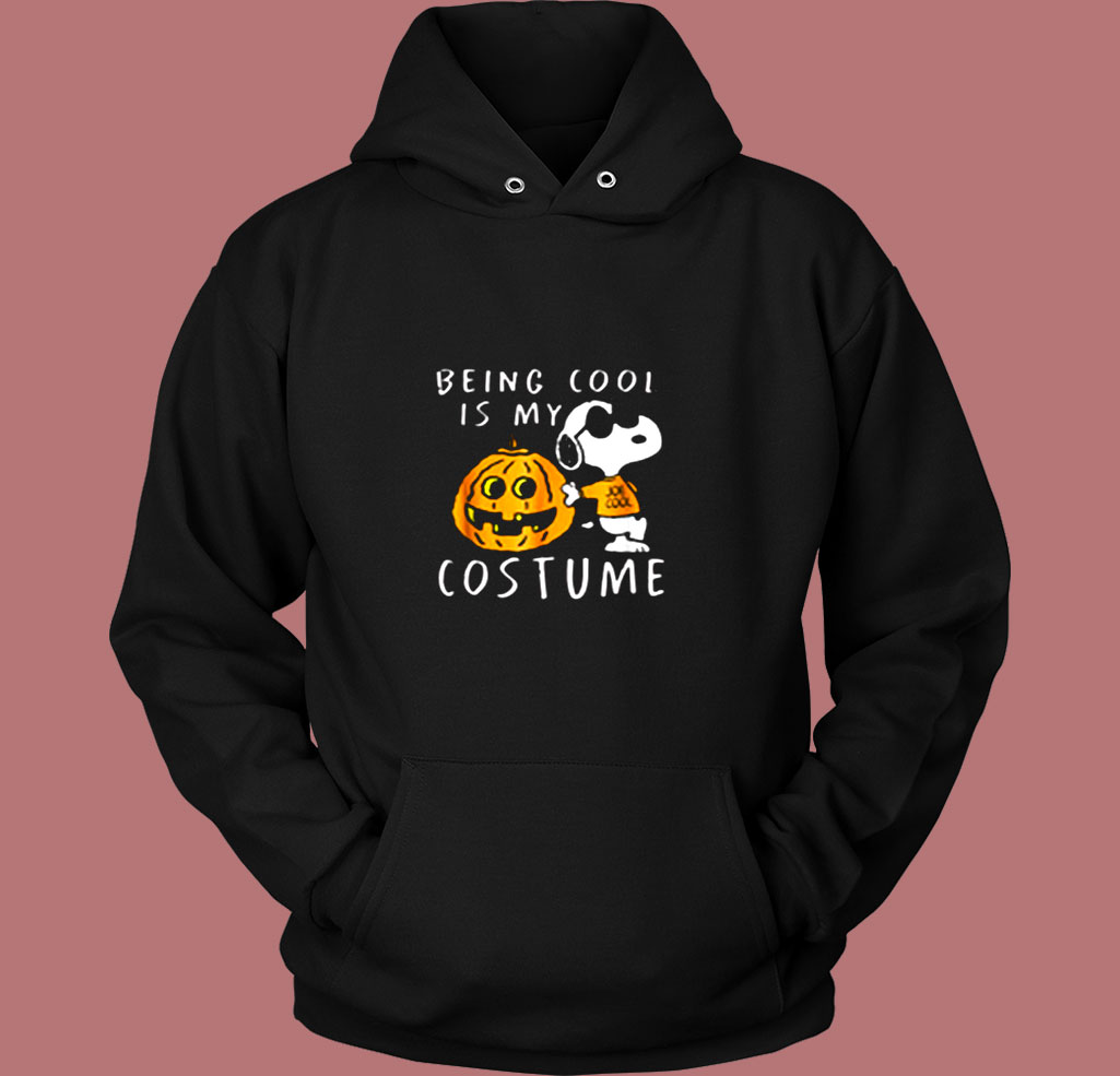 Snoopy And Pumpkins Being Cool Is My Costume Vintage Hoodie Snoopy And Pumpkins Being Cool Is My Costume Vintage Hoodie