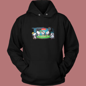 Snoopy Friends Playing Poker Hoodie Style