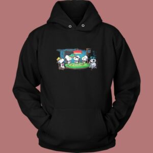 Snoopy Friends Playing Poker Hoodie Style