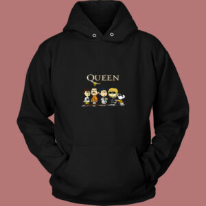 Snoopy Joe Cool With The Queen Band 80s Hoodie