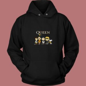 Snoopy Joe Cool With The Queen Band 80s Hoodie