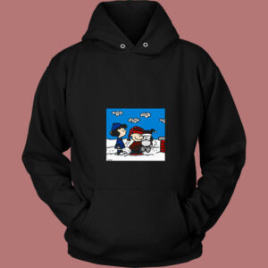 Snoopy Peanuts  Santa Claus Christmas Cartoon 80s Hoodie