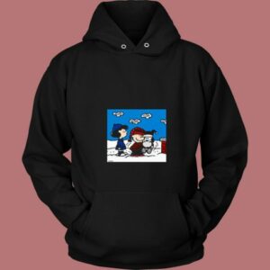 Snoopy Peanuts  Santa Claus Christmas Cartoon 80s Hoodie
