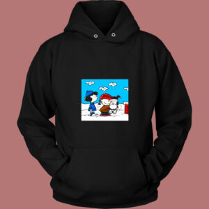Snoopy Peanuts  Santa Claus Christmas Cartoon Vintage Hoodie