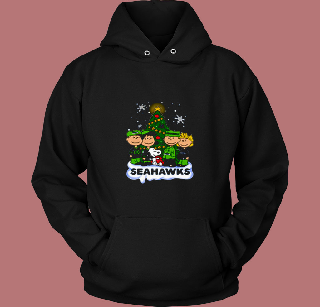 Snoopy Peanuts Seattle Seahawks Christmas 80s Hoodie Snoopy Peanuts Seattle Seahawks Christmas 80s Hoodie