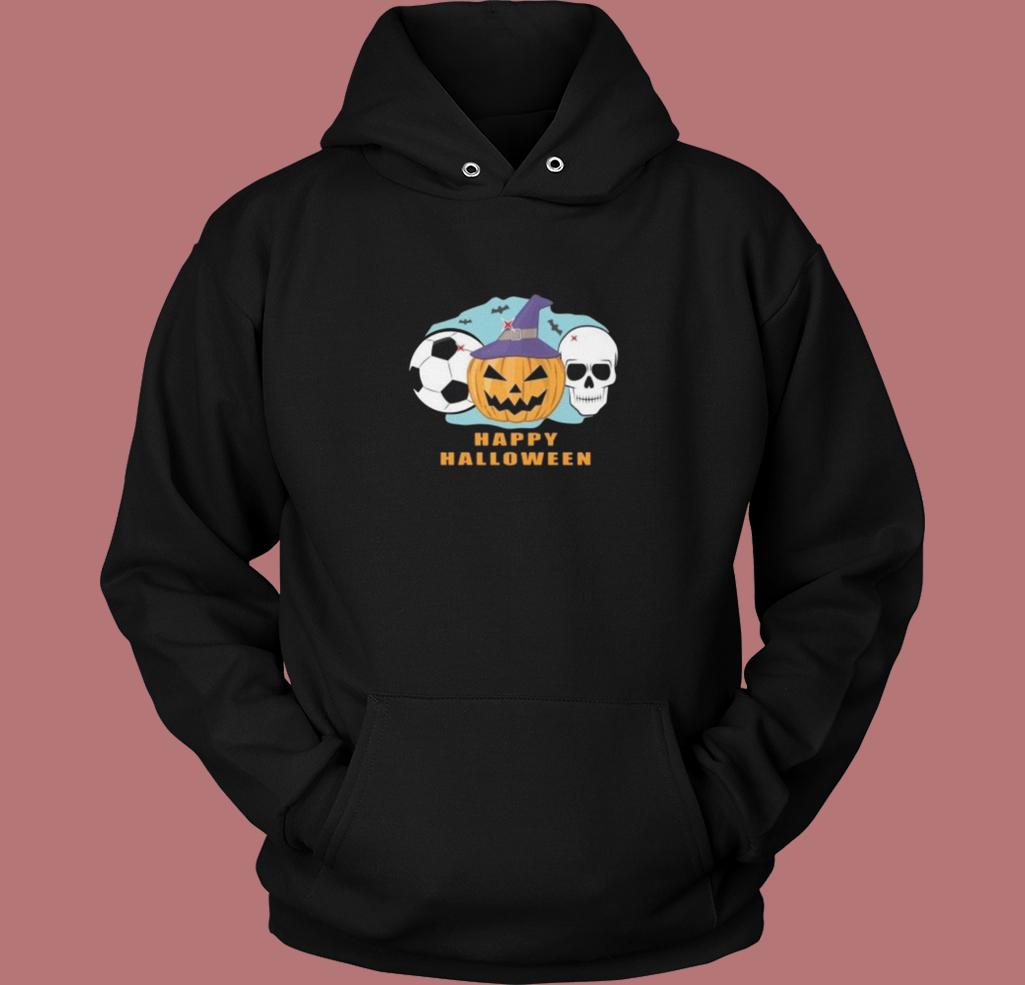 Soccer Halloween Spooky Skull Hoodie Style Soccer Halloween Spooky Skull Hoodie Style
