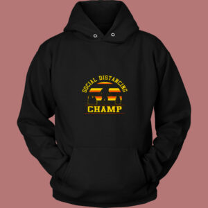 Social Distancing Funny 80s Hoodie