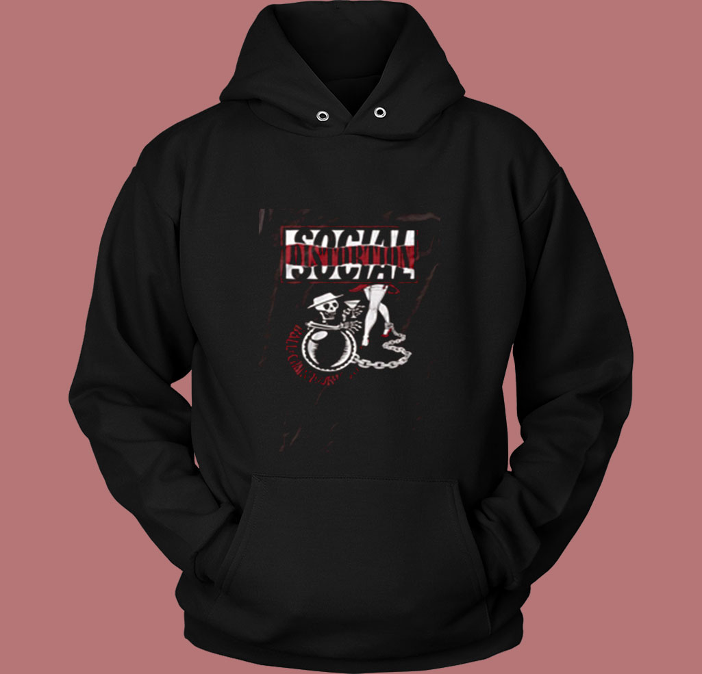 Social Distortion Ball And Chain Tour Vintage Hoodie Social Distortion Ball And Chain Tour Vintage Hoodie