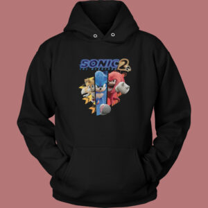 Sonic 2 Character Running Hoodie Style