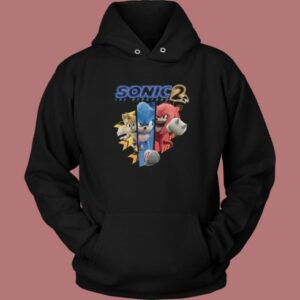 Sonic 2 Character Running Hoodie Style