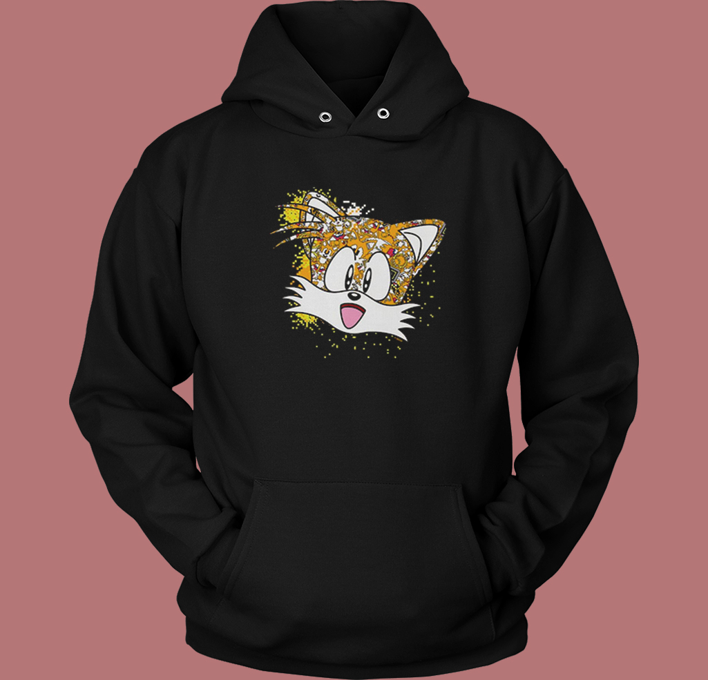 Sonic Tails Pixel Profile Hoodie Style Sonic Tails Pixel Profile Hoodie Style