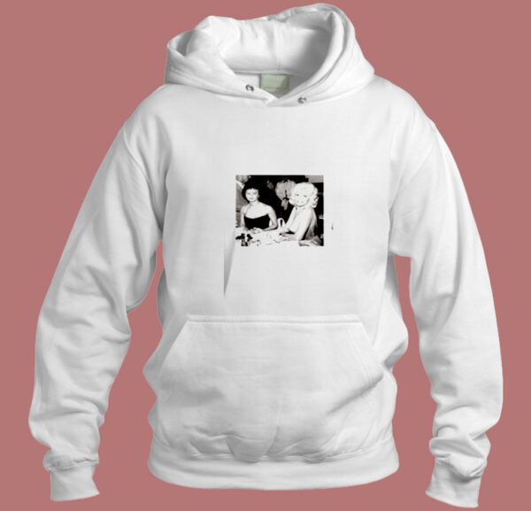 Sophia Loren Staring At Jayne Mansfield’s Boobs Photo Aesthetic Hoodie Style
