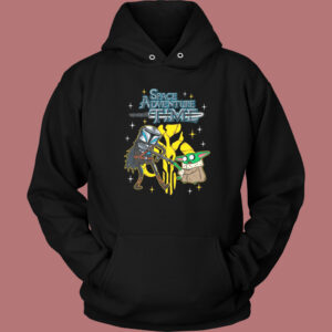 Space Adventure Time With Yoda Hoodie Style 1