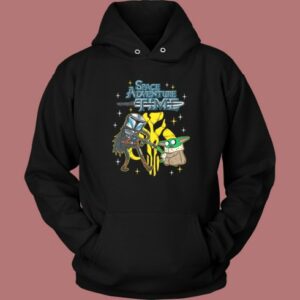 Space Adventure Time With Yoda Hoodie Style 2