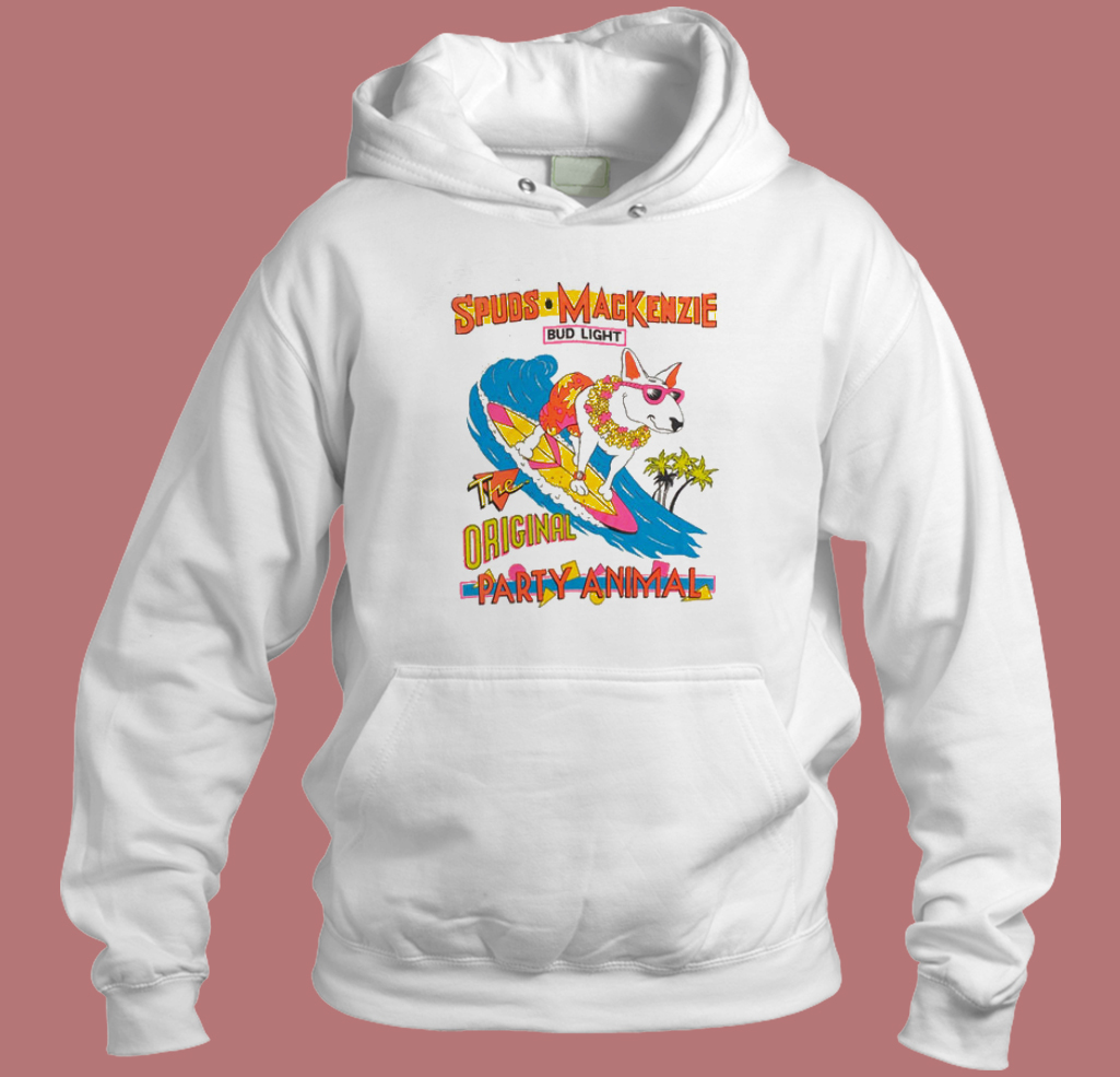 Spuds Mackenzie Party Animal Hoodie Style Spuds Mackenzie Party Animal Hoodie Style