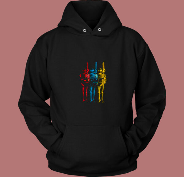 Star Wars The Clone Wars Trooper Trio Vintage Hoodie