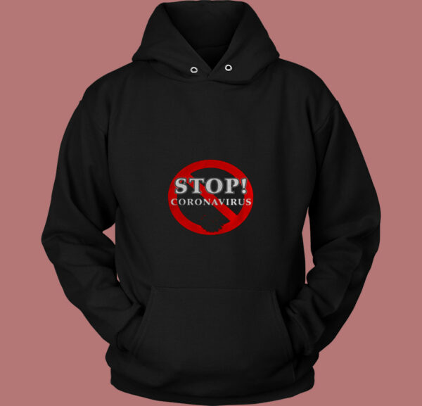 Stop Coronavirus 80s Hoodie