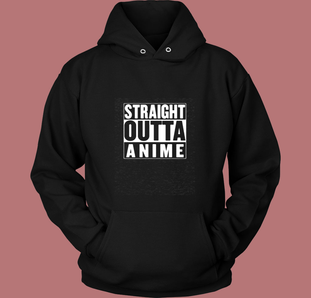 Straight Outta Anime Parody Vintage Hoodie Straight Outta Anime Parody Vintage Hoodie