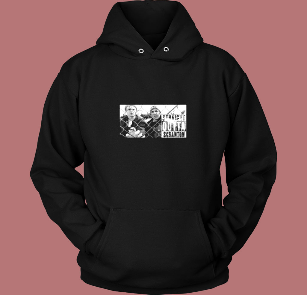 Straight Outta Scranton The Office Michael Scott Dwight Schrute Vintage Hoodie Straight Outta Scranton The Office Michael Scott Dwight Schrute Vintage Hoodie