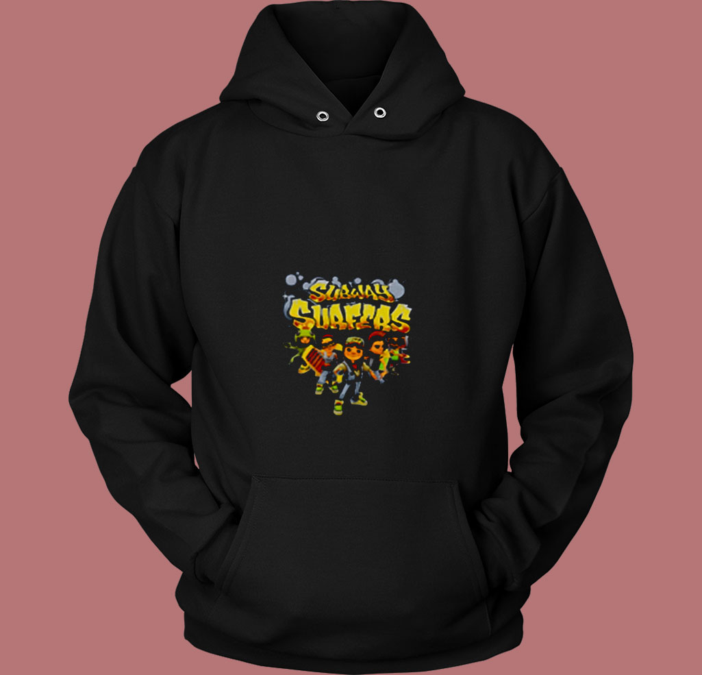 Subway Surfers Logo Game Retro Gaming 80s Hoodie Subway Surfers Logo Game Retro Gaming 80s Hoodie