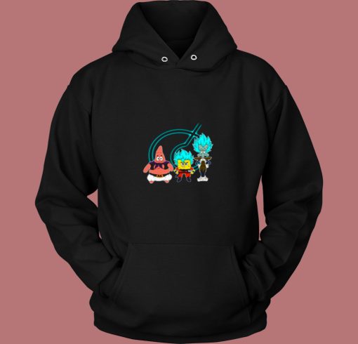 Super Saiyan Spongebob Patrick Funny 80s Hoodie Super Saiyan Spongebob Patrick Funny 80s Hoodie