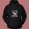 T Rex Attacks New York 80s Hoodie