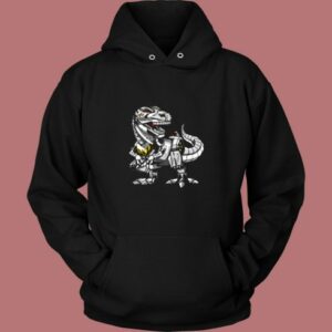 T Rex Dinosaur Robot Vintage Hoodie
