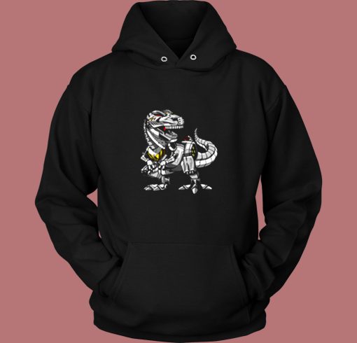 T Rex Dinosaur Robot Vintage Hoodie T Rex Dinosaur Robot Vintage Hoodie
