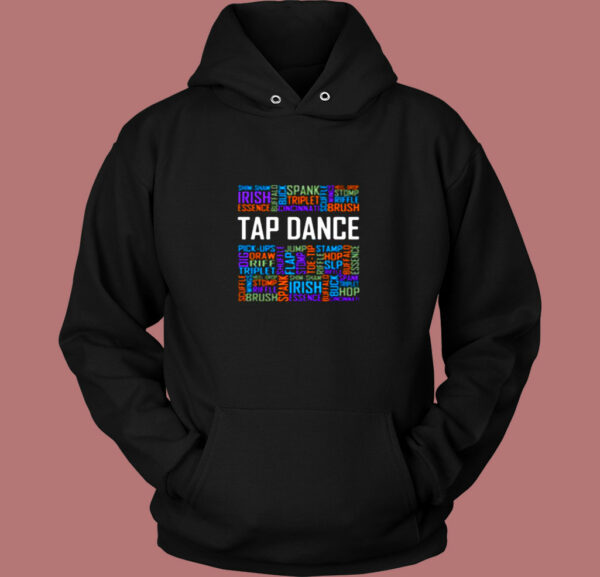 Tap Dance Words Vintage Hoodie