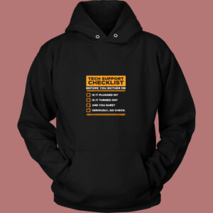 Tech Support Checklist Vintage Hoodie