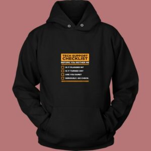 Tech Support Checklist Vintage Hoodie