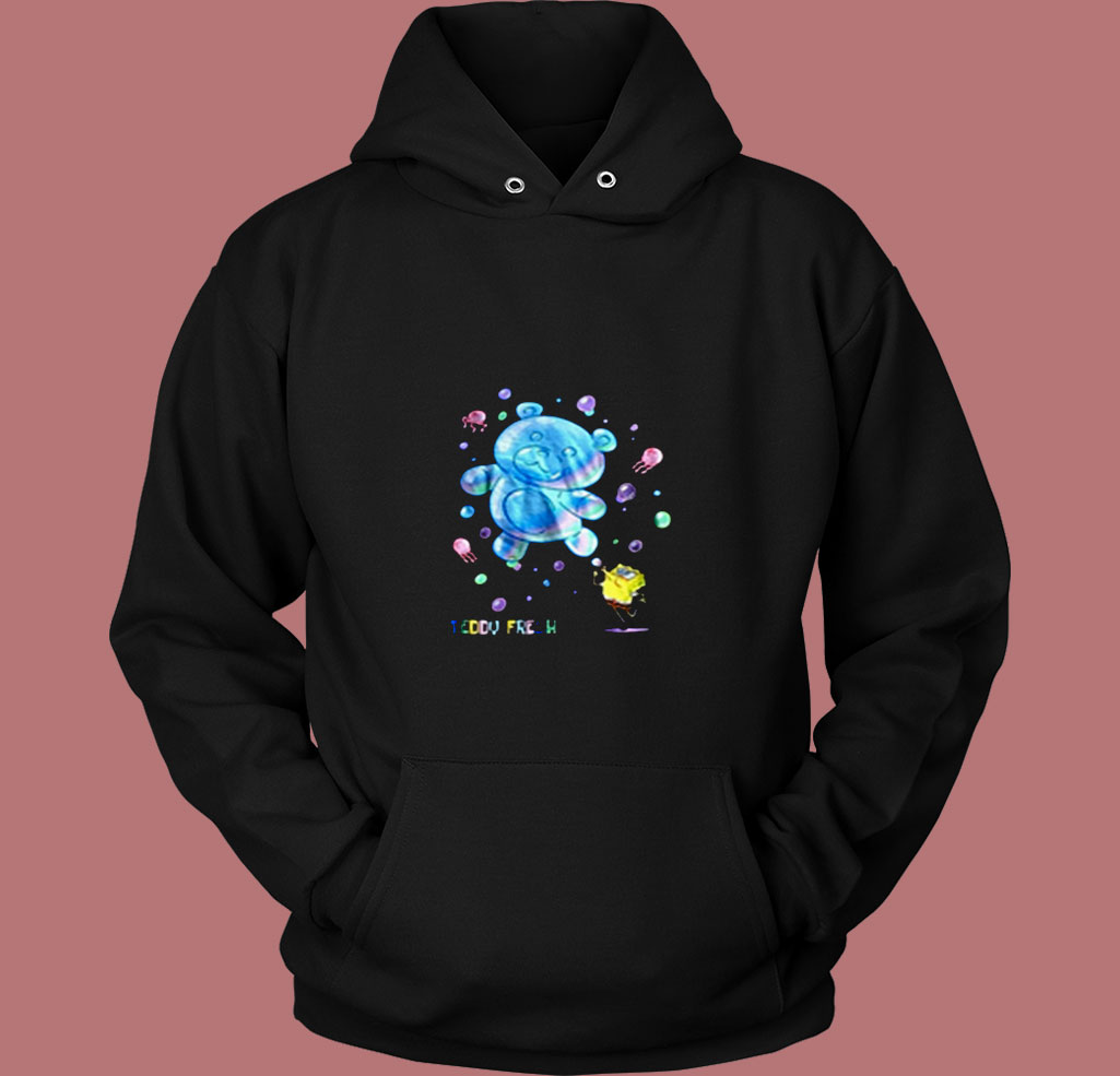 Teddy Fresh X Spongebob Bubbles 80s Hoodie Teddy Fresh X Spongebob Bubbles 80s Hoodie