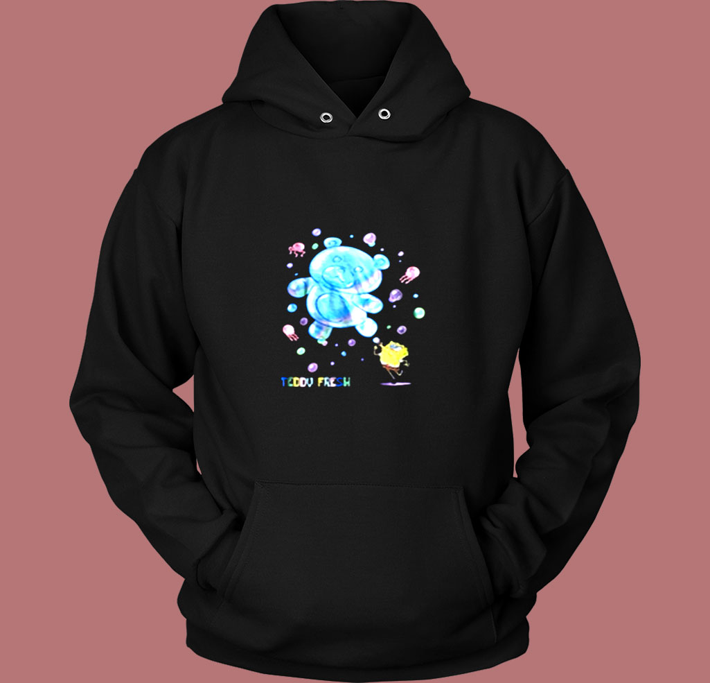 Teddy Fresh X Spongebob Bubbles Vintage Hoodie Teddy Fresh X Spongebob Bubbles Vintage Hoodie