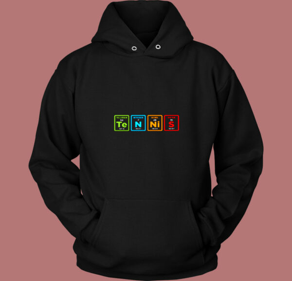 Tennis Periodic Table Gaming Vintage Hoodie