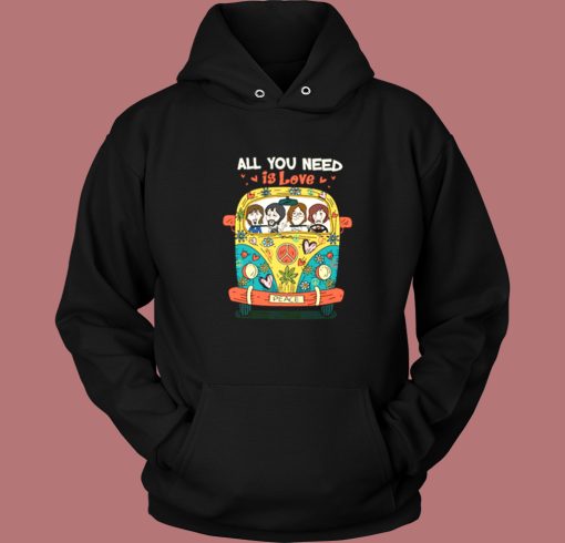 The Beatles Hippie All You Need Is Love Hoodie Style The Beatles Hippie All You Need Is Love Hoodie Style