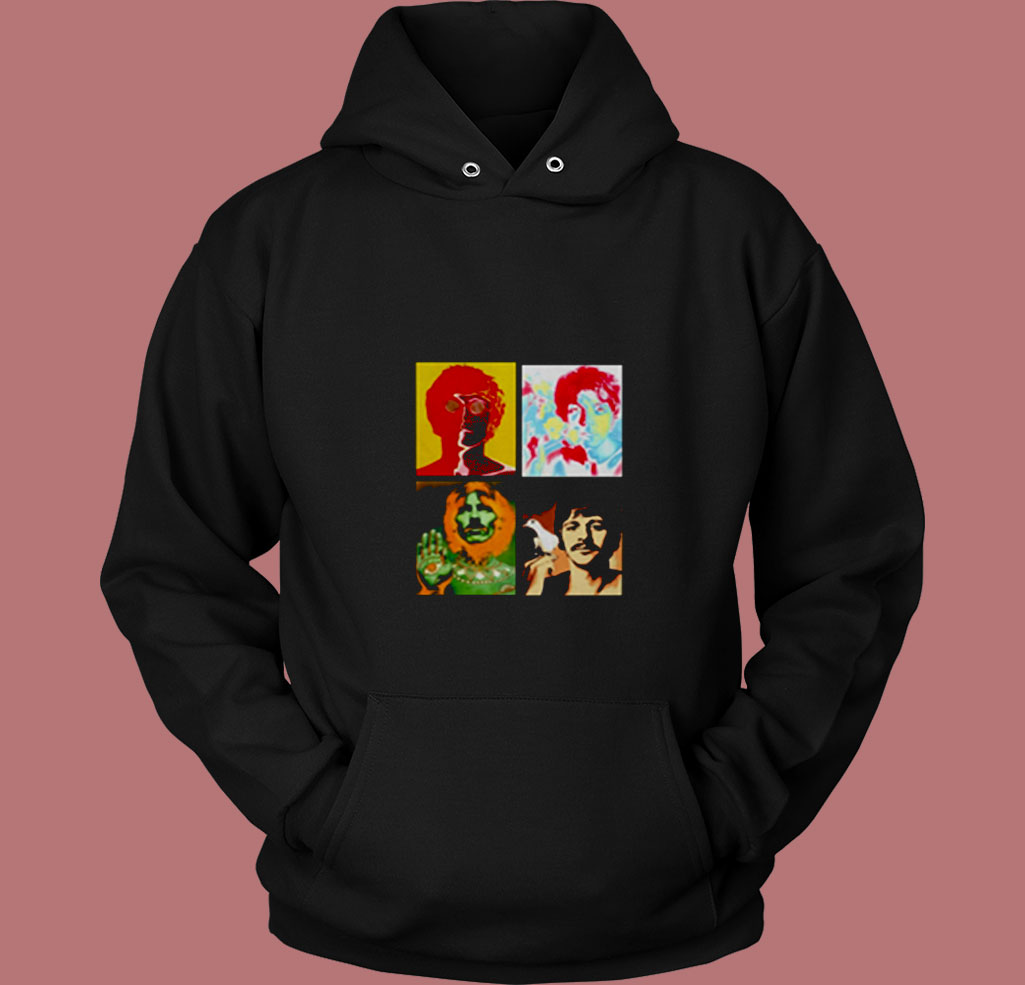 The Beatles Pop Art 80s Hoodie The Beatles Pop Art 80s Hoodie