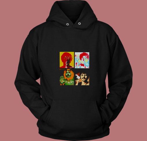 The Beatles Pop Art 80s Hoodie The Beatles Pop Art 80s Hoodie