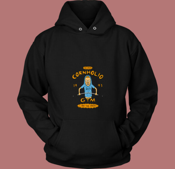 The Great Cornholio Gym 1993 80s Hoodie