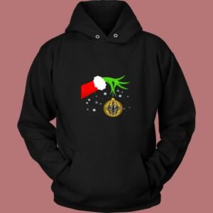 The Grinch Christmas Ornament New Orleans Saints Vintage Hoodie