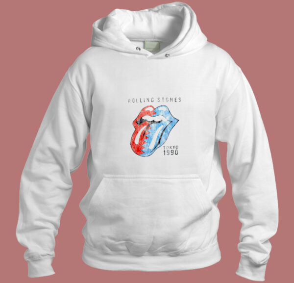 The Rolling Stones Tokyo 1990 Aesthetic Hoodie Style