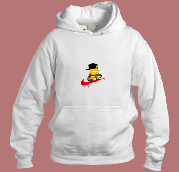 The Simpsons Bart Jordan Swoosh Aesthetic Hoodie Style