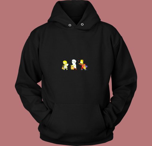 The Simpsons Halloween Lisa Milhouse Bart Simpson Vintage Hoodie The Simpsons Halloween Lisa Milhouse Bart Simpson Vintage Hoodie